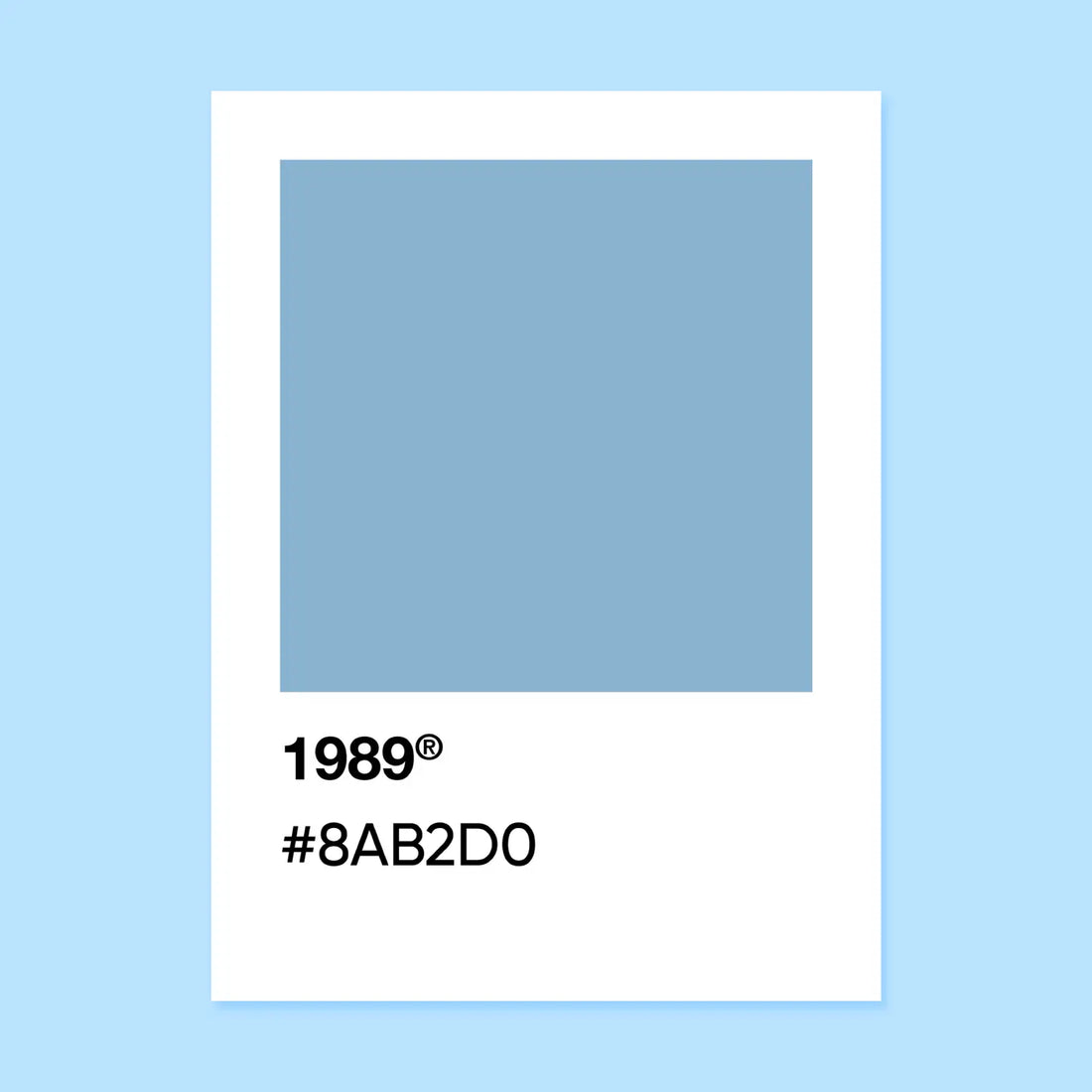 1989 Taylor Swift Album Cover Color Palette Sticker