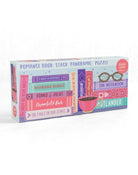 Box of a Romance Book Stack Panoramic Puzzle on a white background