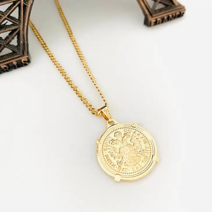 Gold Coin Layering Necklace