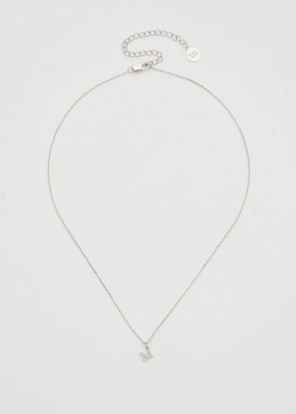 Dainty Initial Necklace - Silver