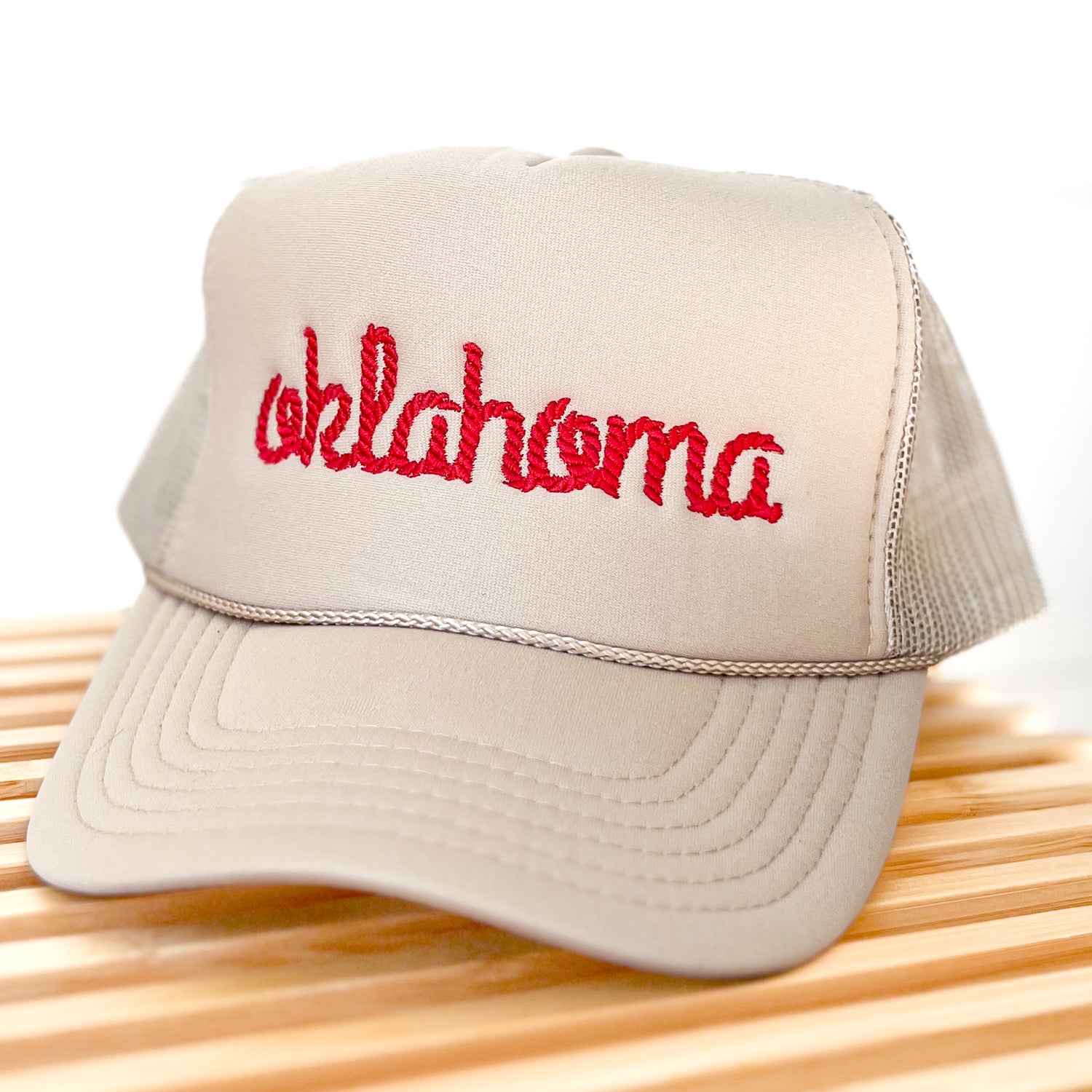 Oklahoma Embroidered Trucker Hat