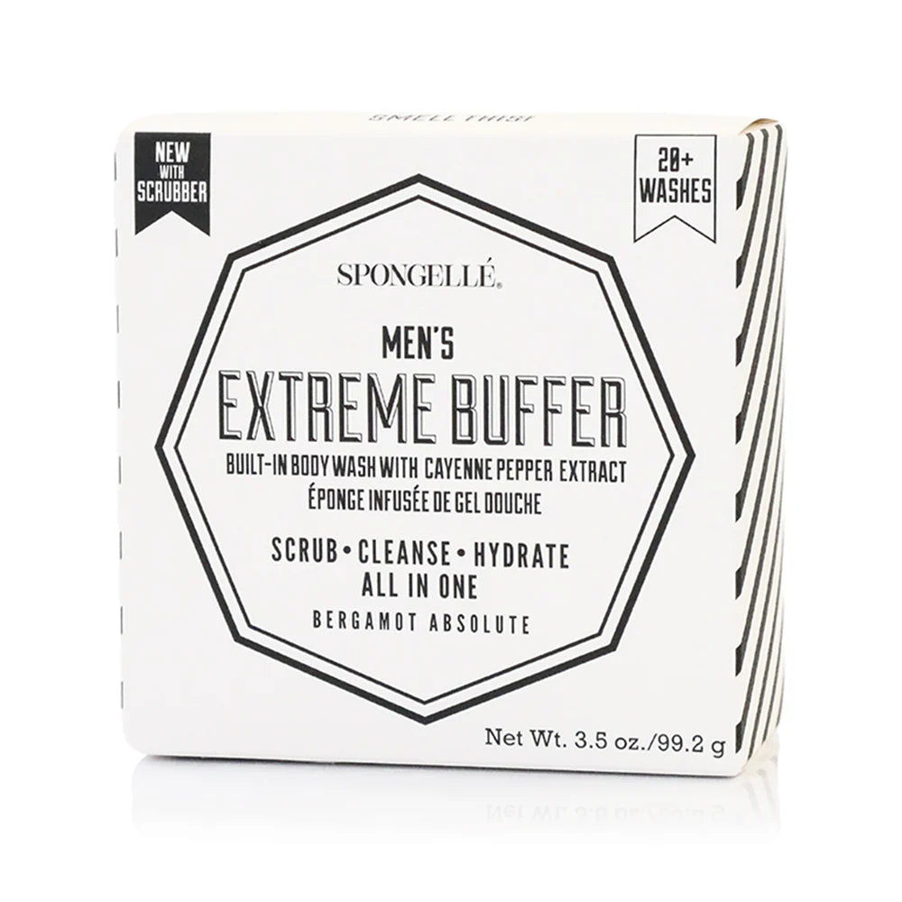 Spongellé Men's Extreme Buffer packaging on a white background