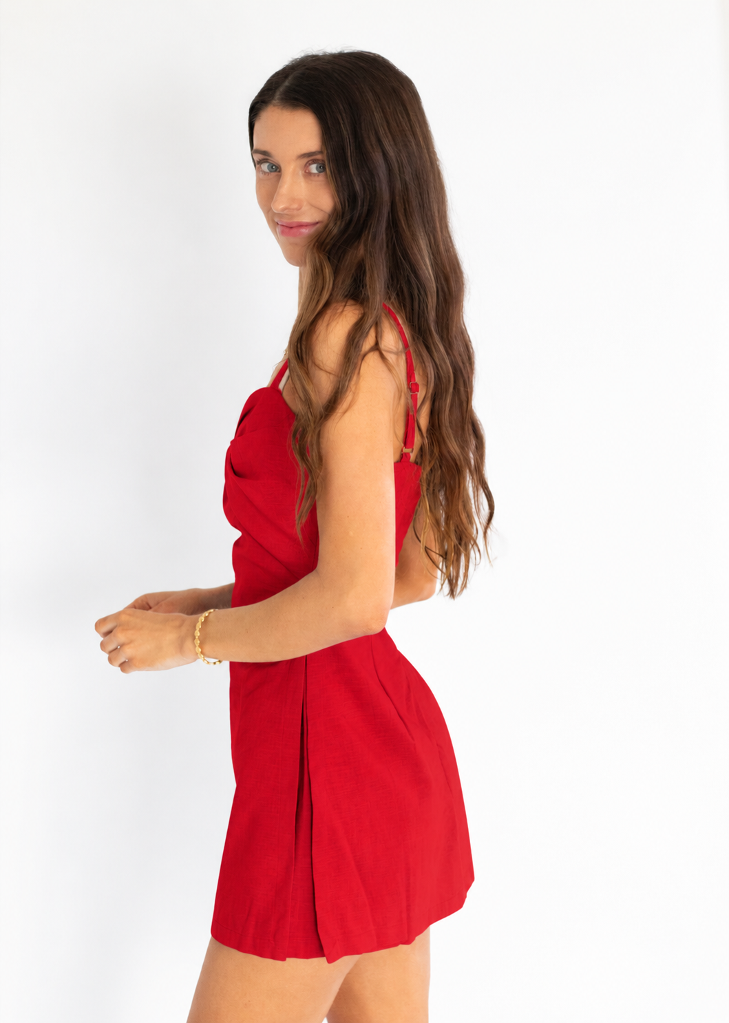 red romper
