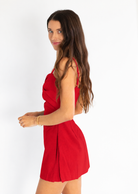 red romper