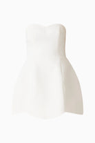 White ceramic vase on a white background