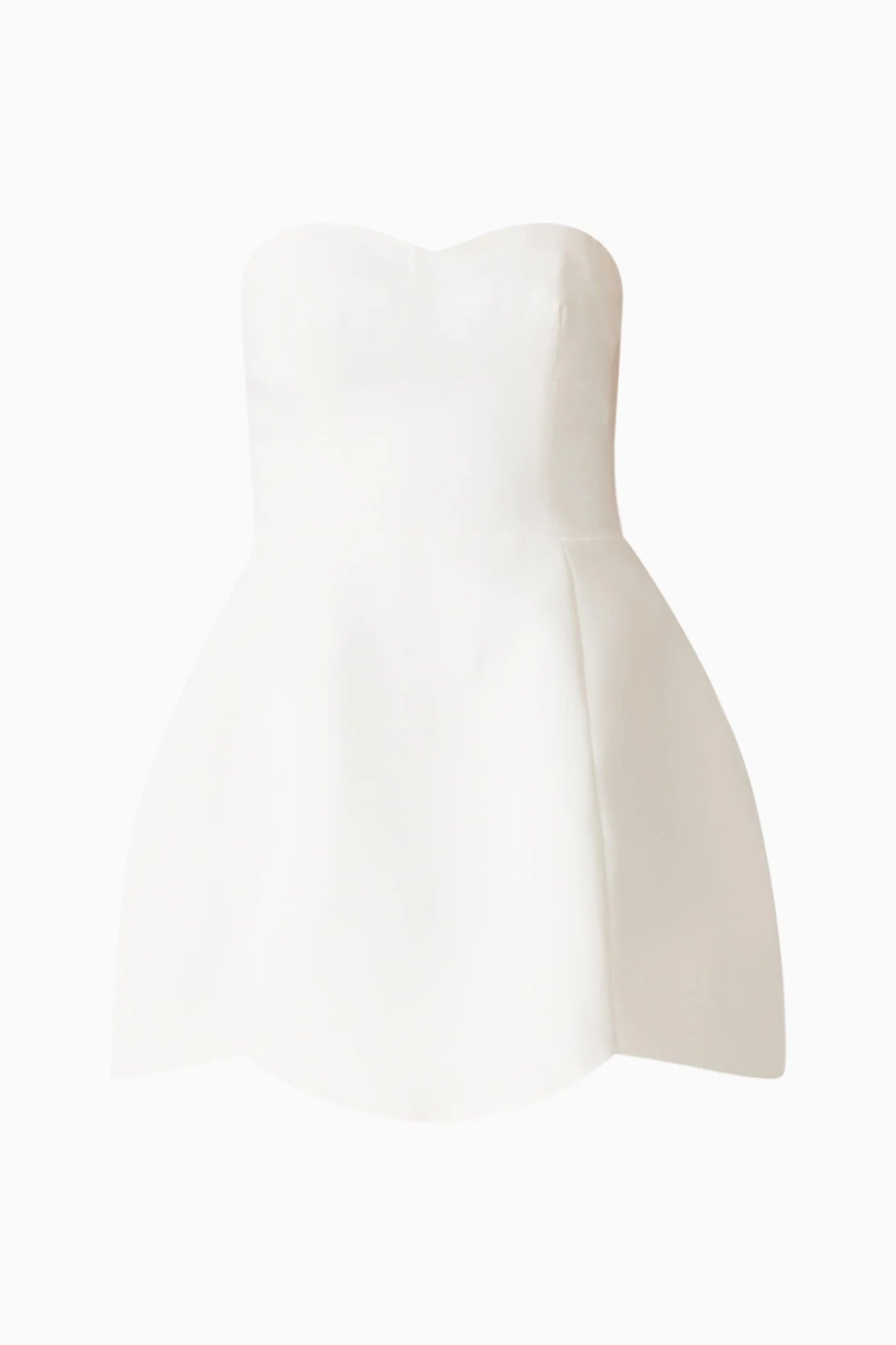 White ceramic vase on a white background