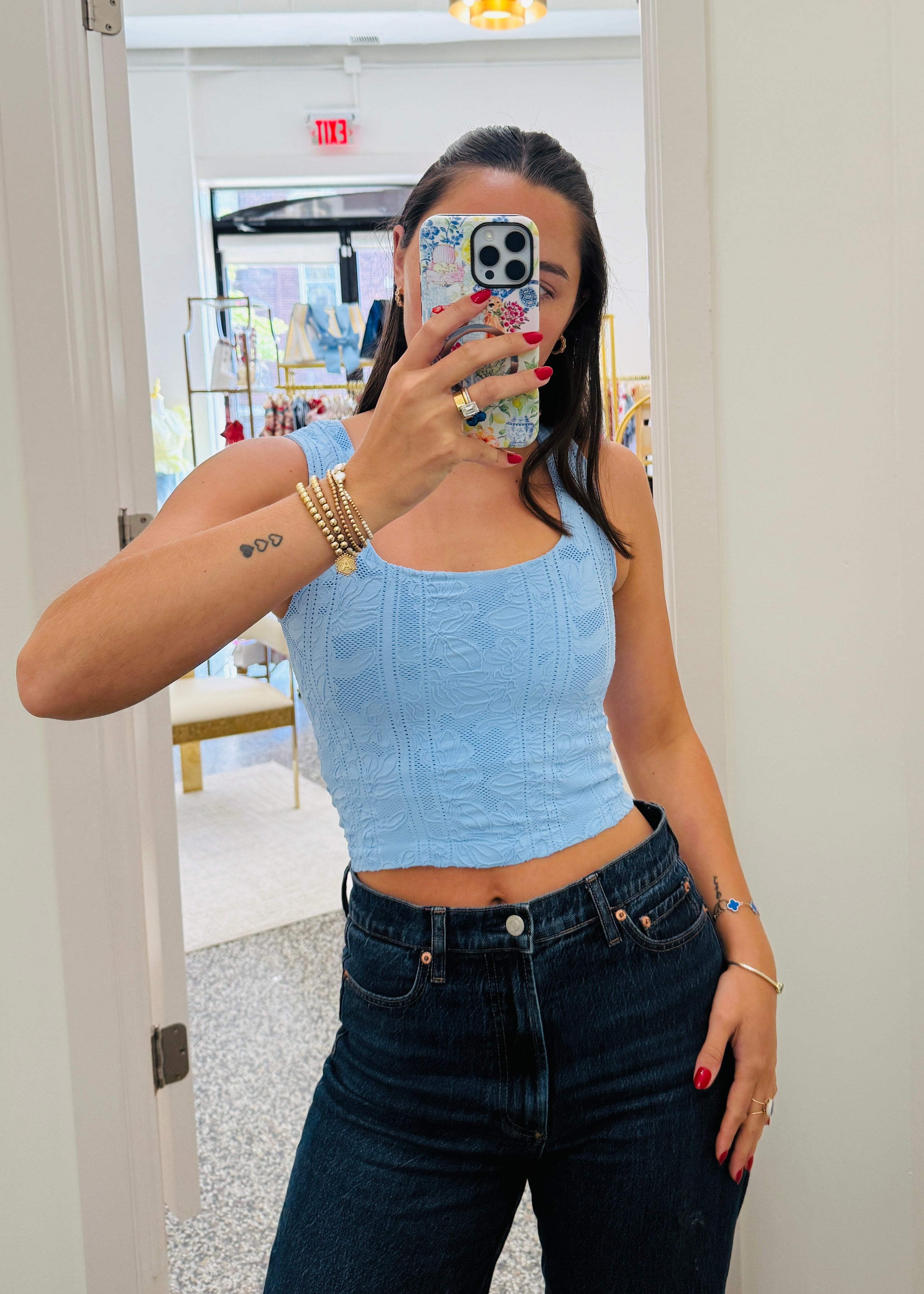 blue tank