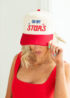 woman wearing hat