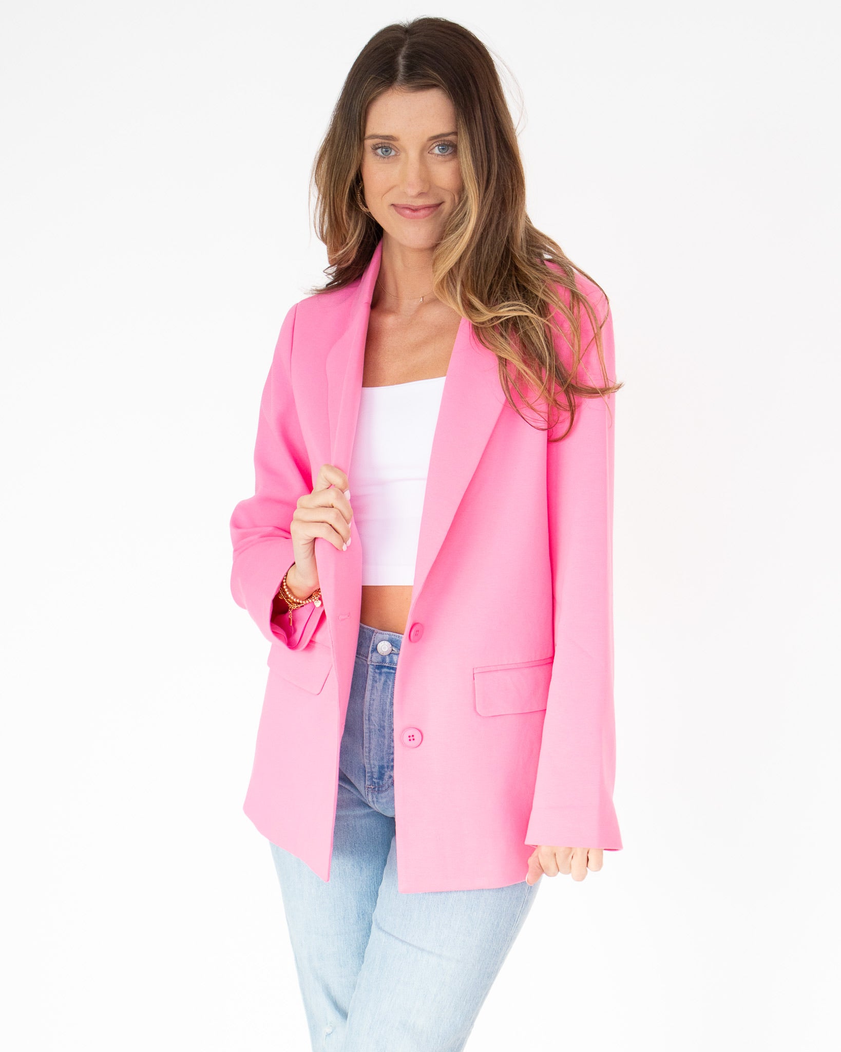 Tailored Blazer - Pink