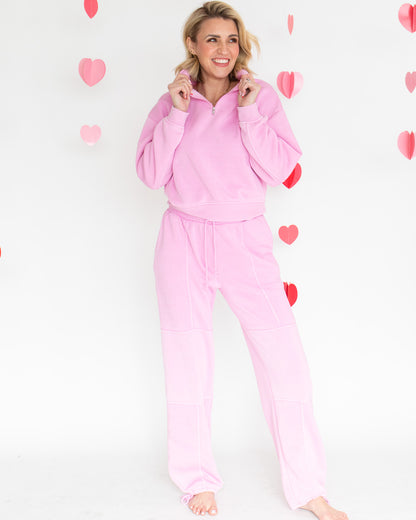 Soft &amp; Sweet Pink Cargo Joggers