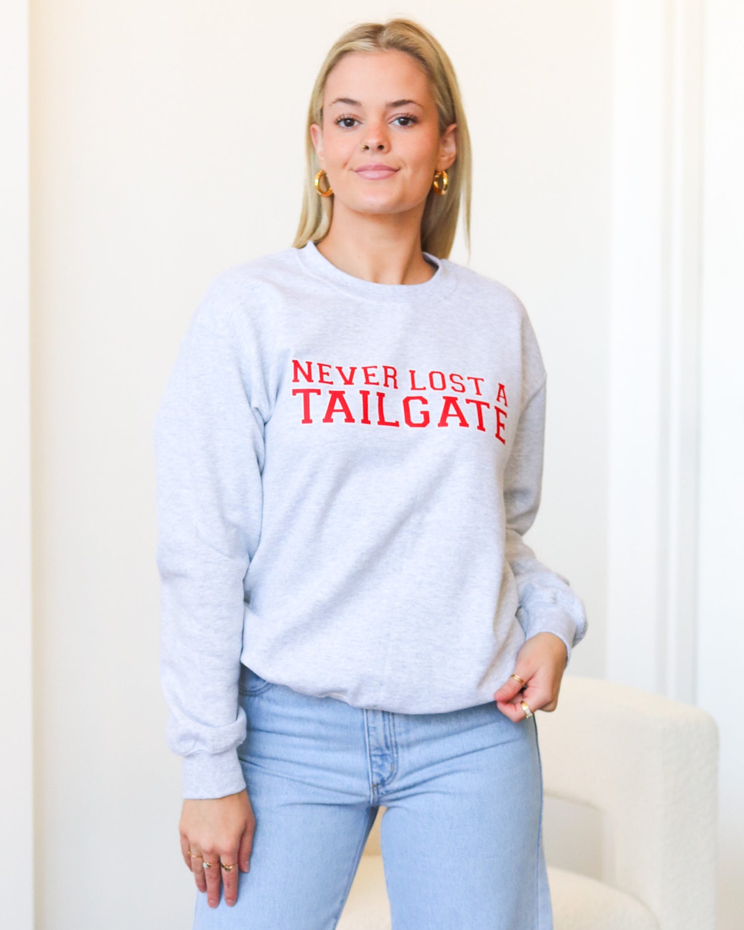 Never Lost A Tailgate Crewneck