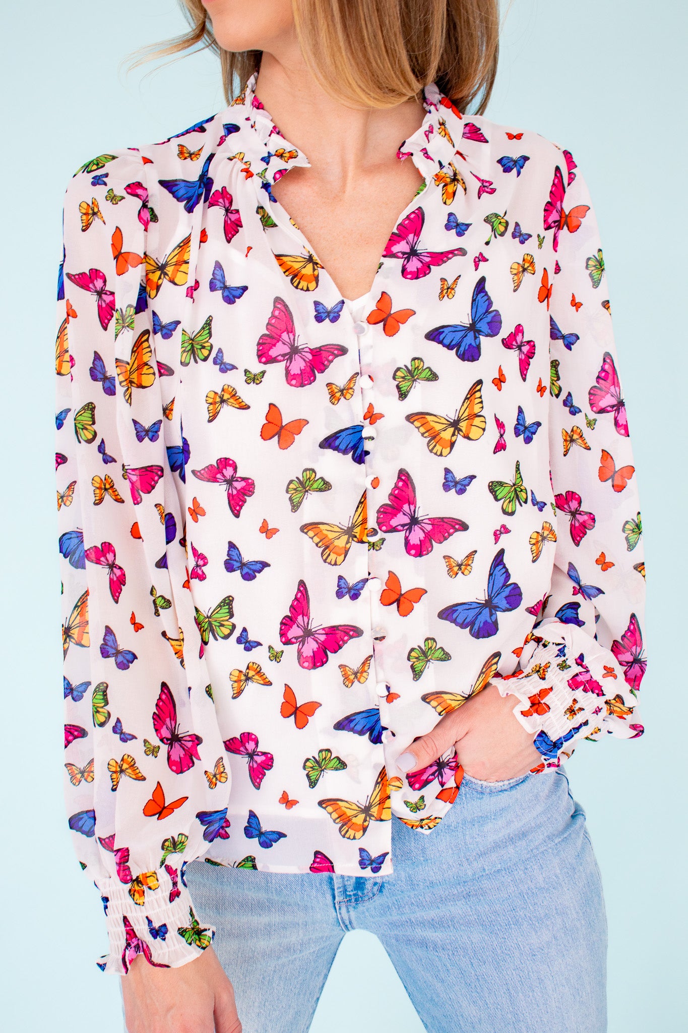 Fly Away Butterfly Blouse