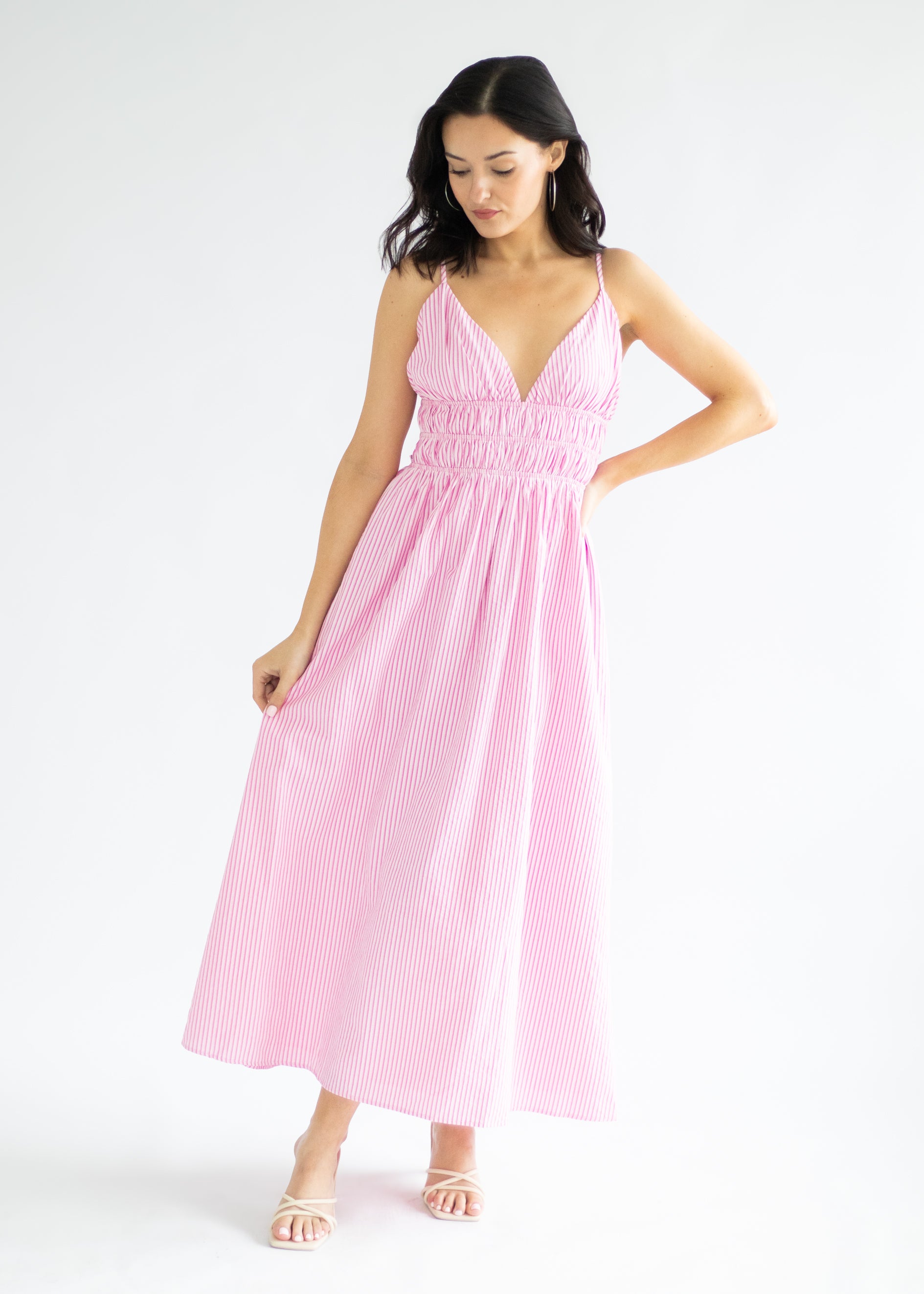 Strawberry Stripe Maxi Dress – MAC Collection
