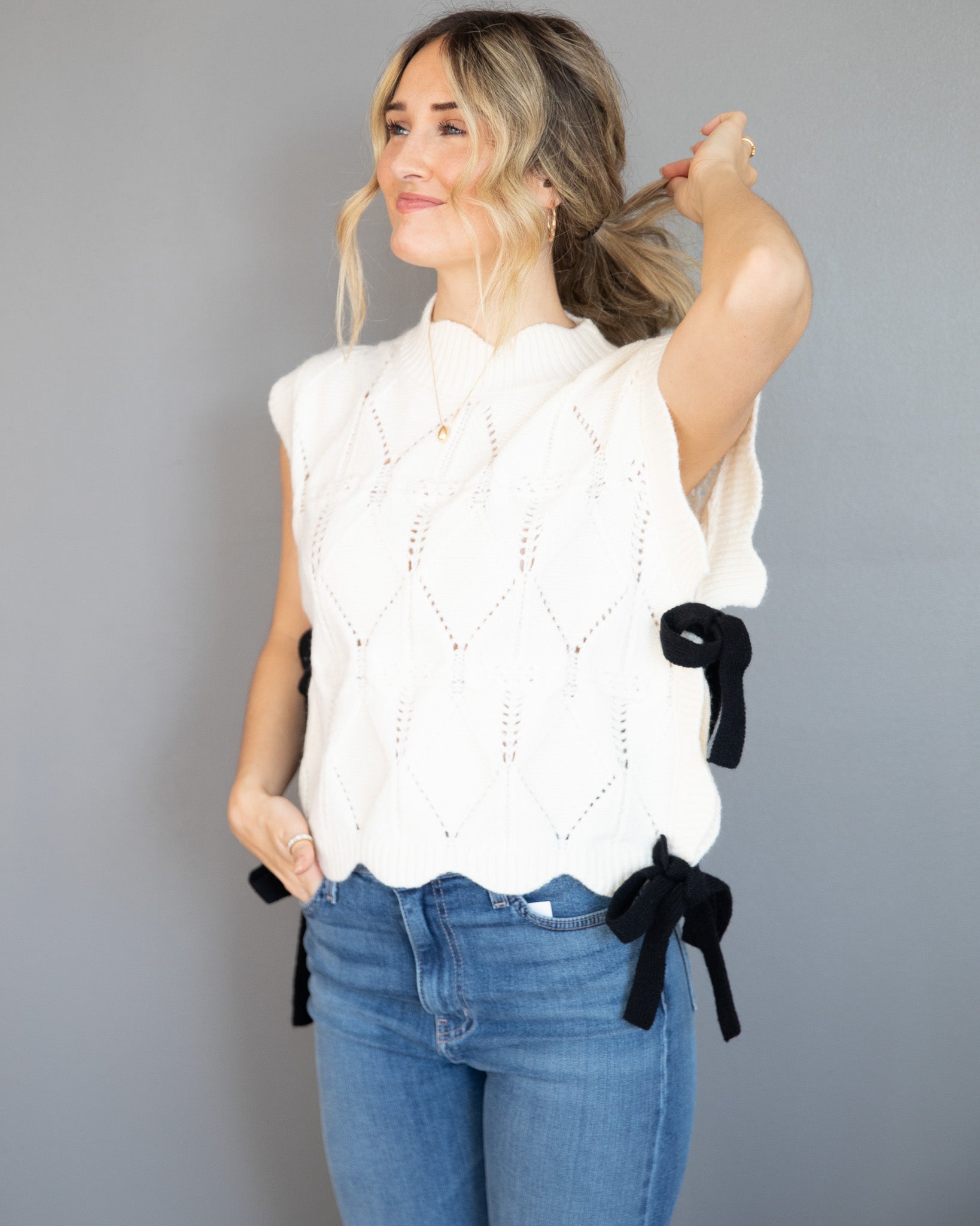Laced Together Knit Sweater
