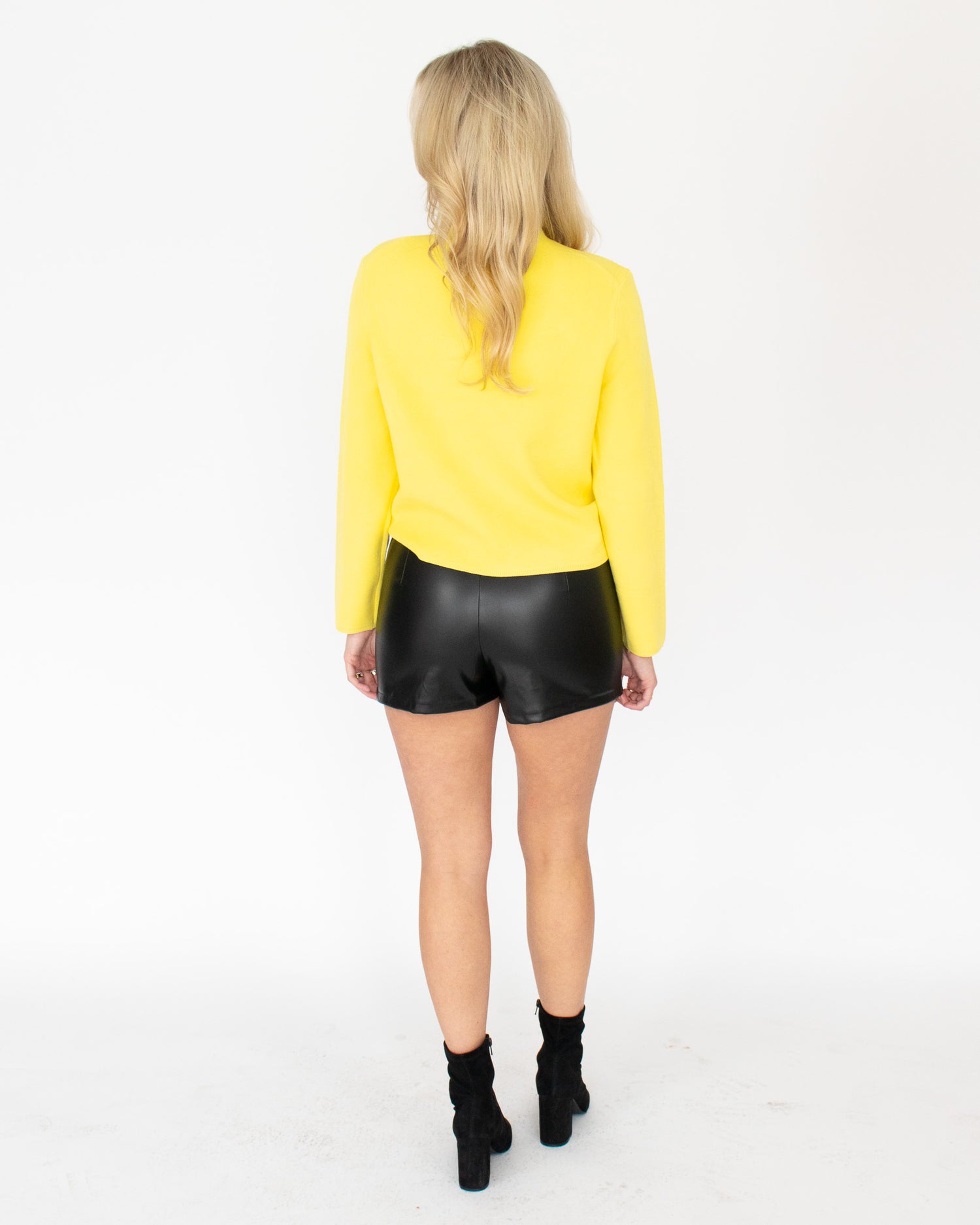 Sabrina Leather Cargo Skirt - Black