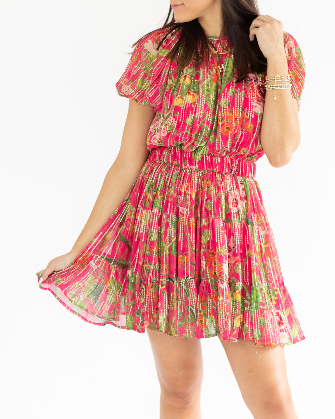 Floral Shimmer Dress
