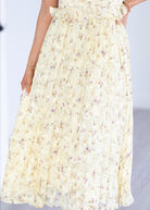 Floral dress with a white background