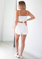 white eyelet set