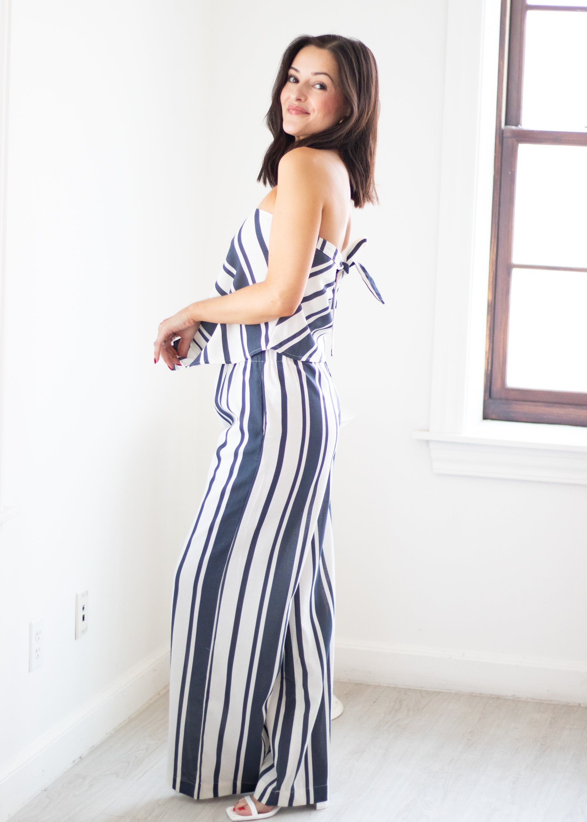 striped matching set