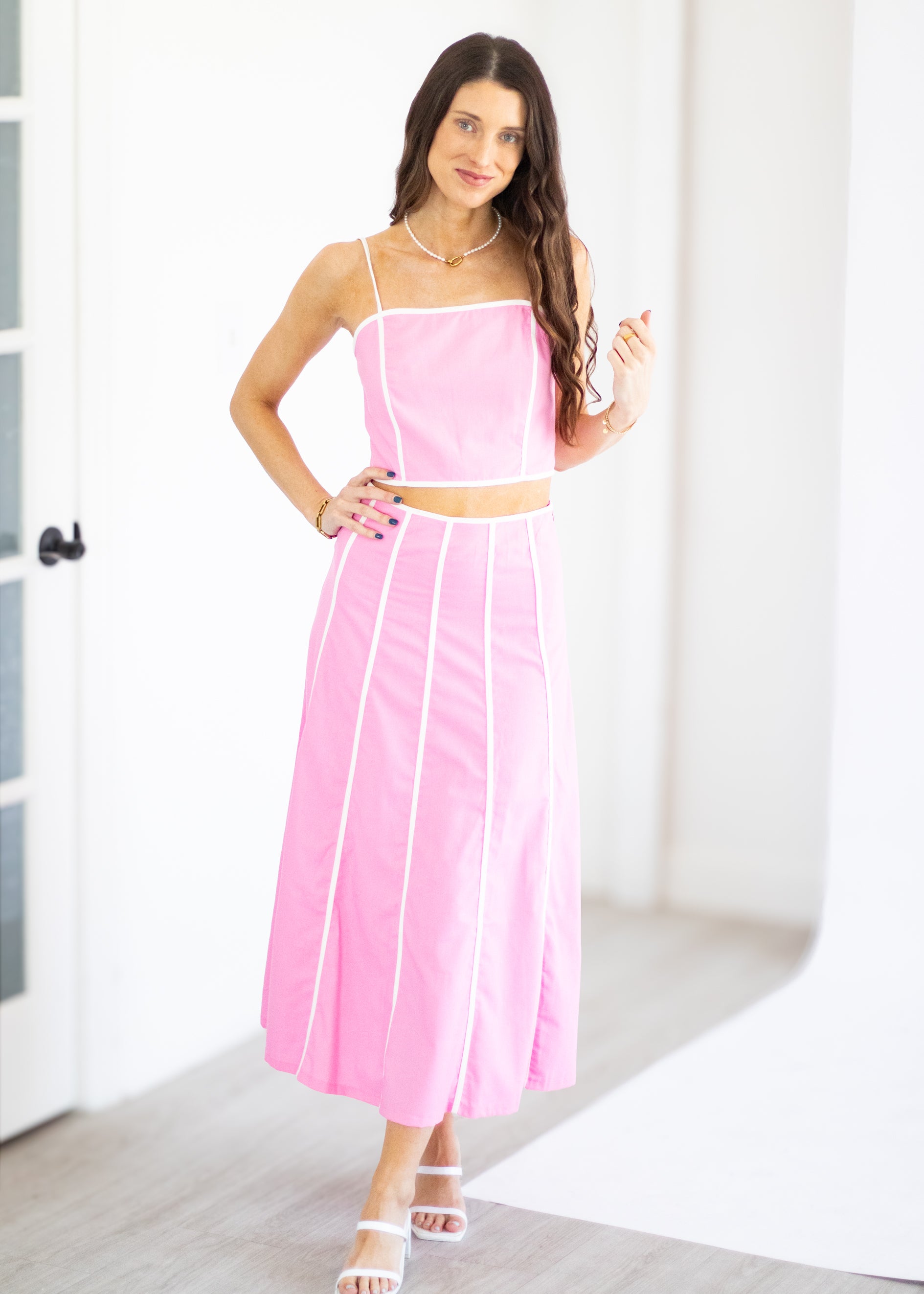 pink matching set