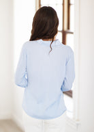 baby blue top