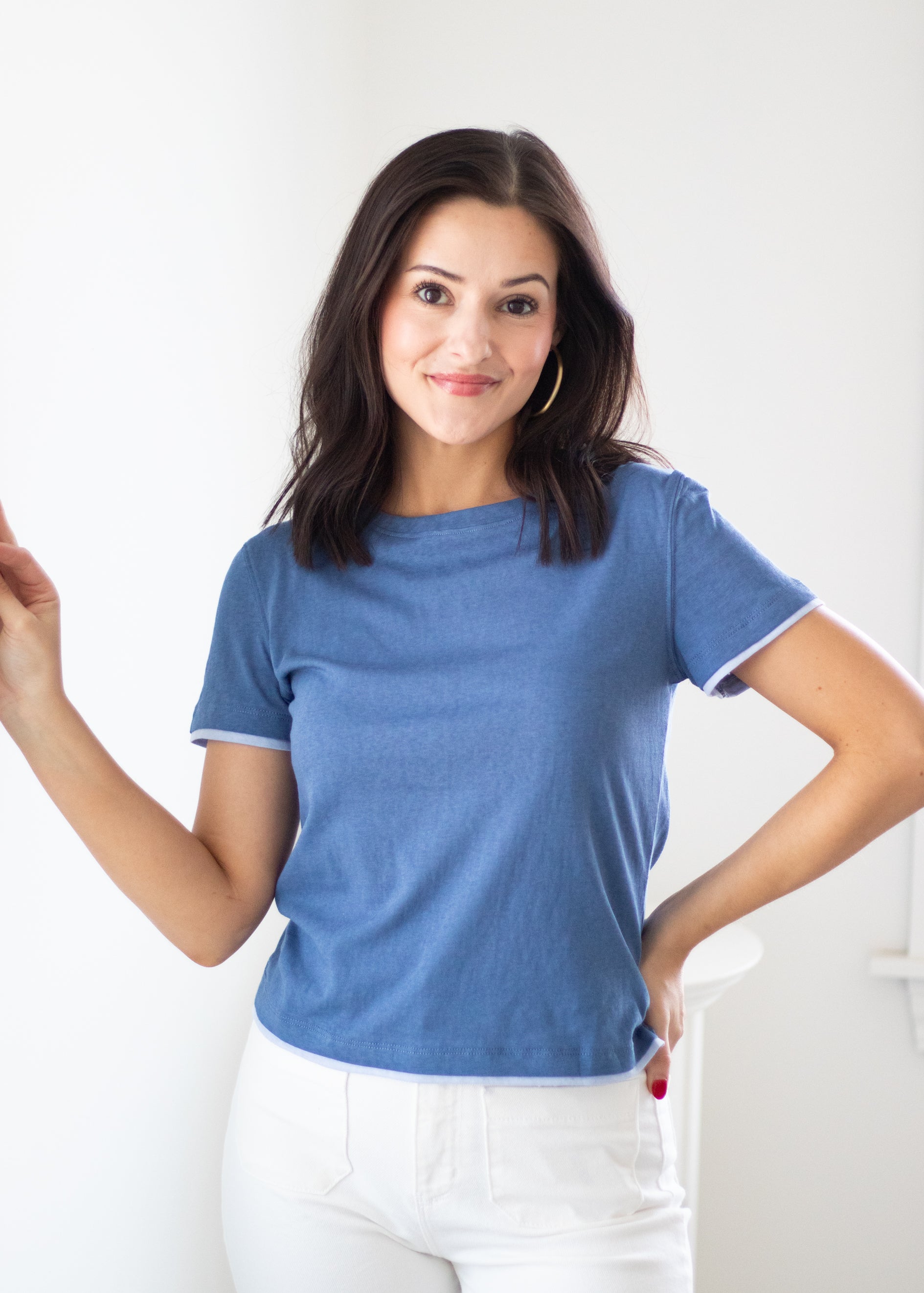 t shirt blue