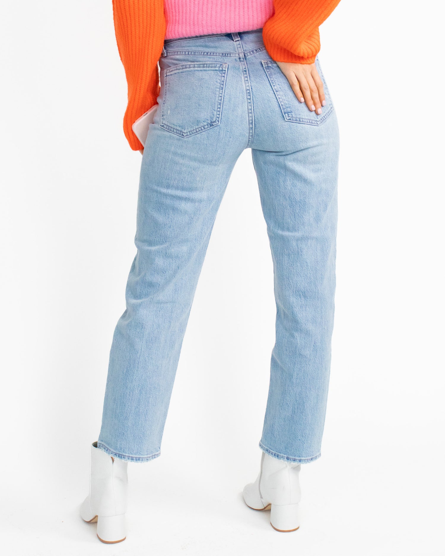 Pistola Charlie High Rise Classic Straight Ankle Jeans