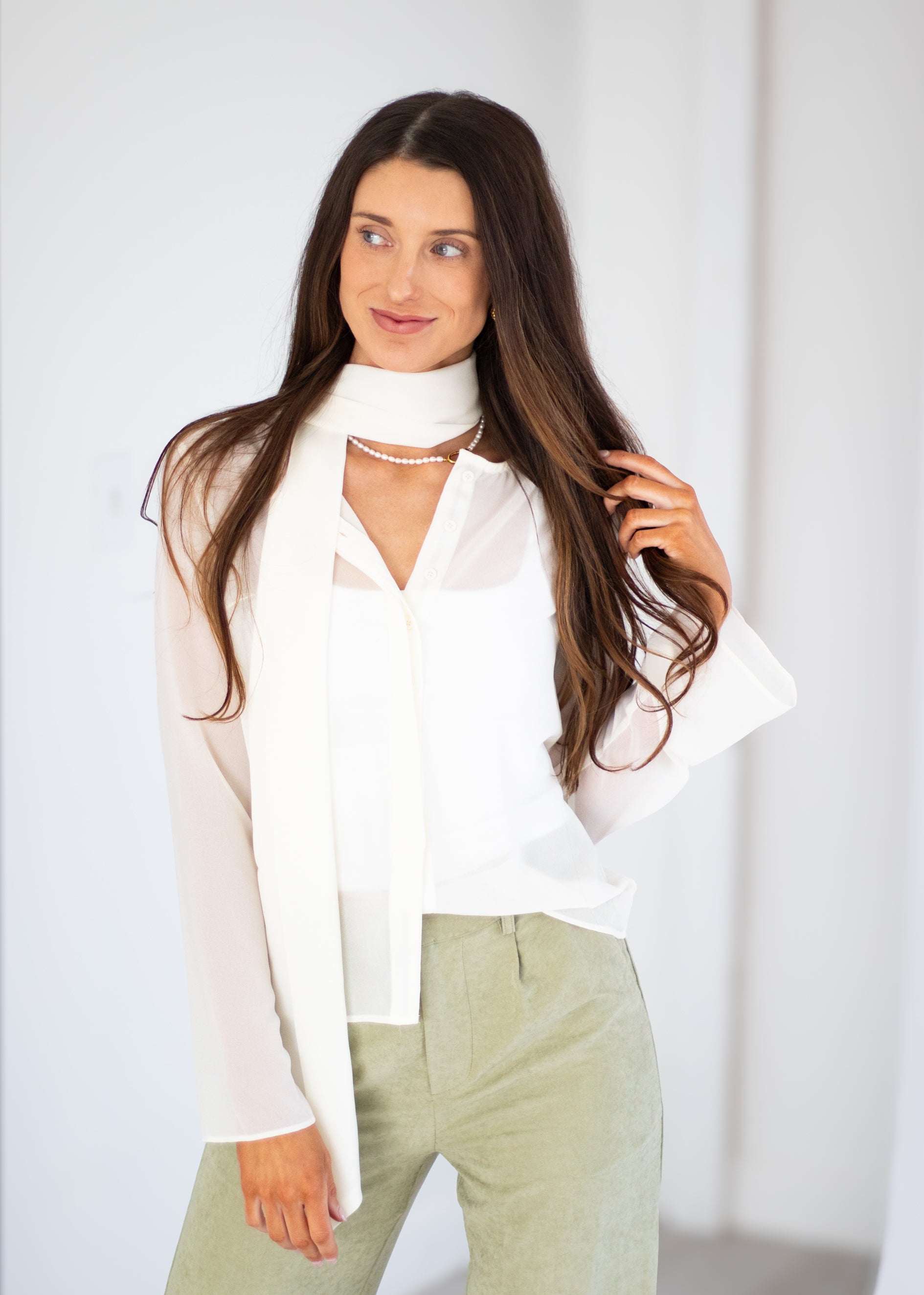 mesh scarf top