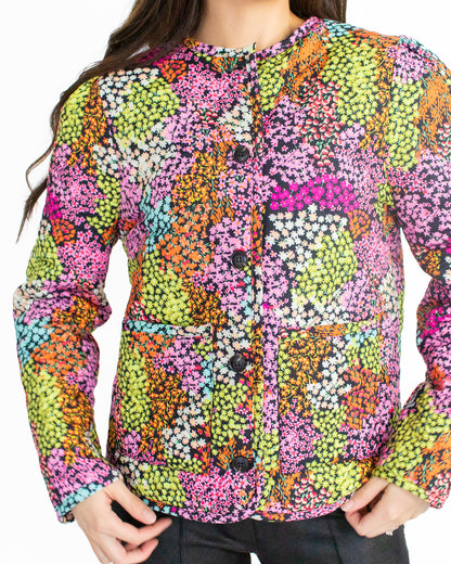 Fields of Flowers Quilted Bomber