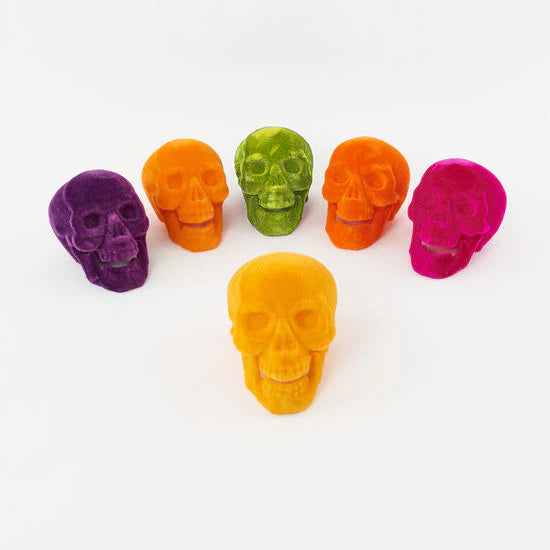Flocked Skull