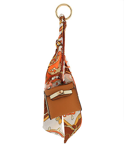Mini Handbag Scarf Keychain - Brown – MAC Collection
