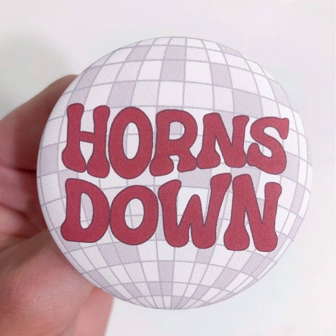 Horns Down Gameday Button