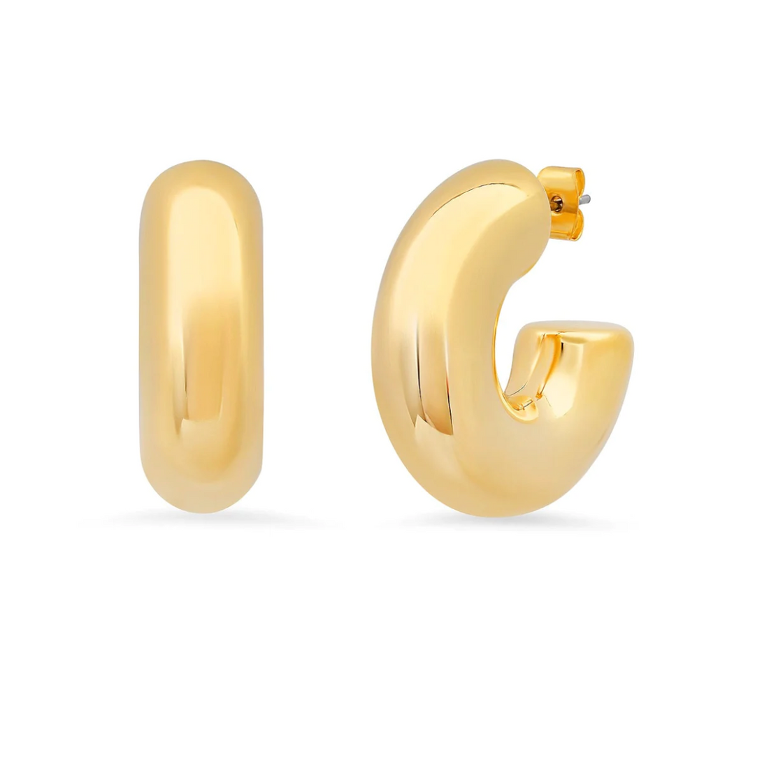 Puffy Small Gold Hoop