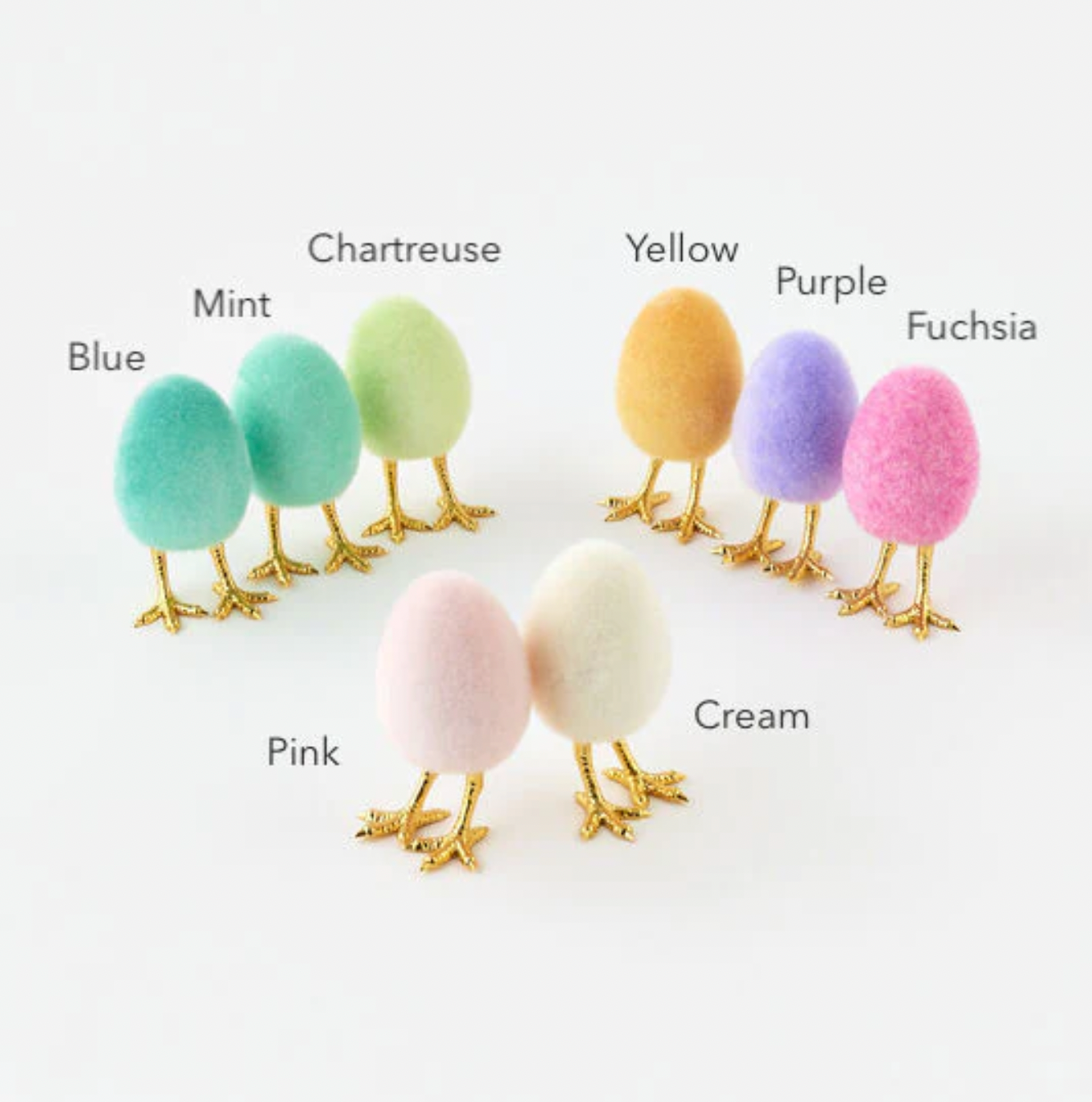 Flocked Egg With Feet