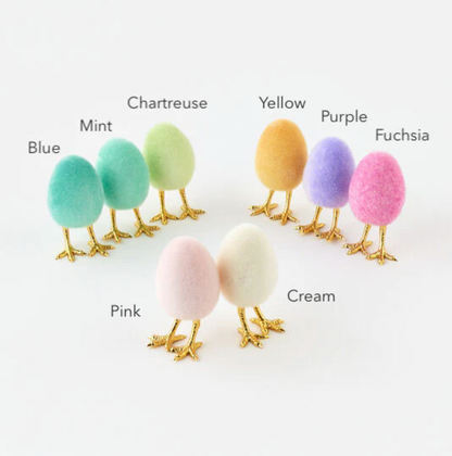 Flocked Egg With Feet