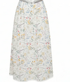 Floral patterned skirt on a white background