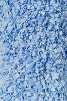Close-up of blue textured material