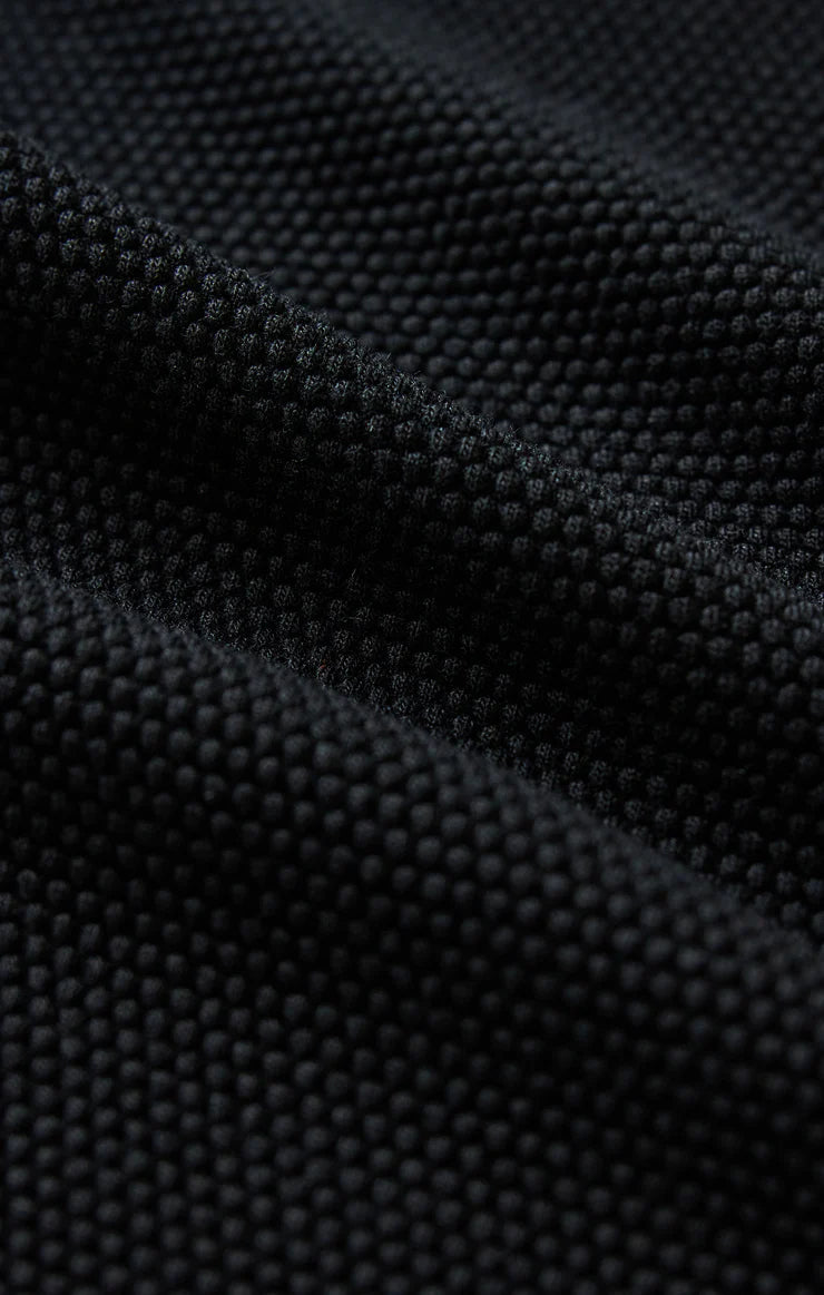 Close-up of black textured fabric