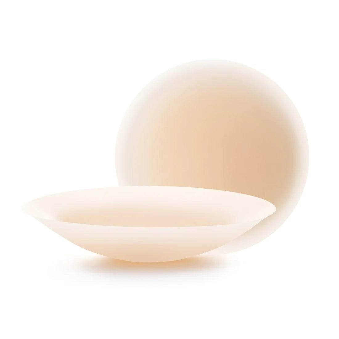 B-Six Non-Adhesive Extra Coverage Nipple Covers - Creme