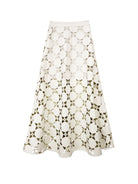 Floral patterned skirt on a white background