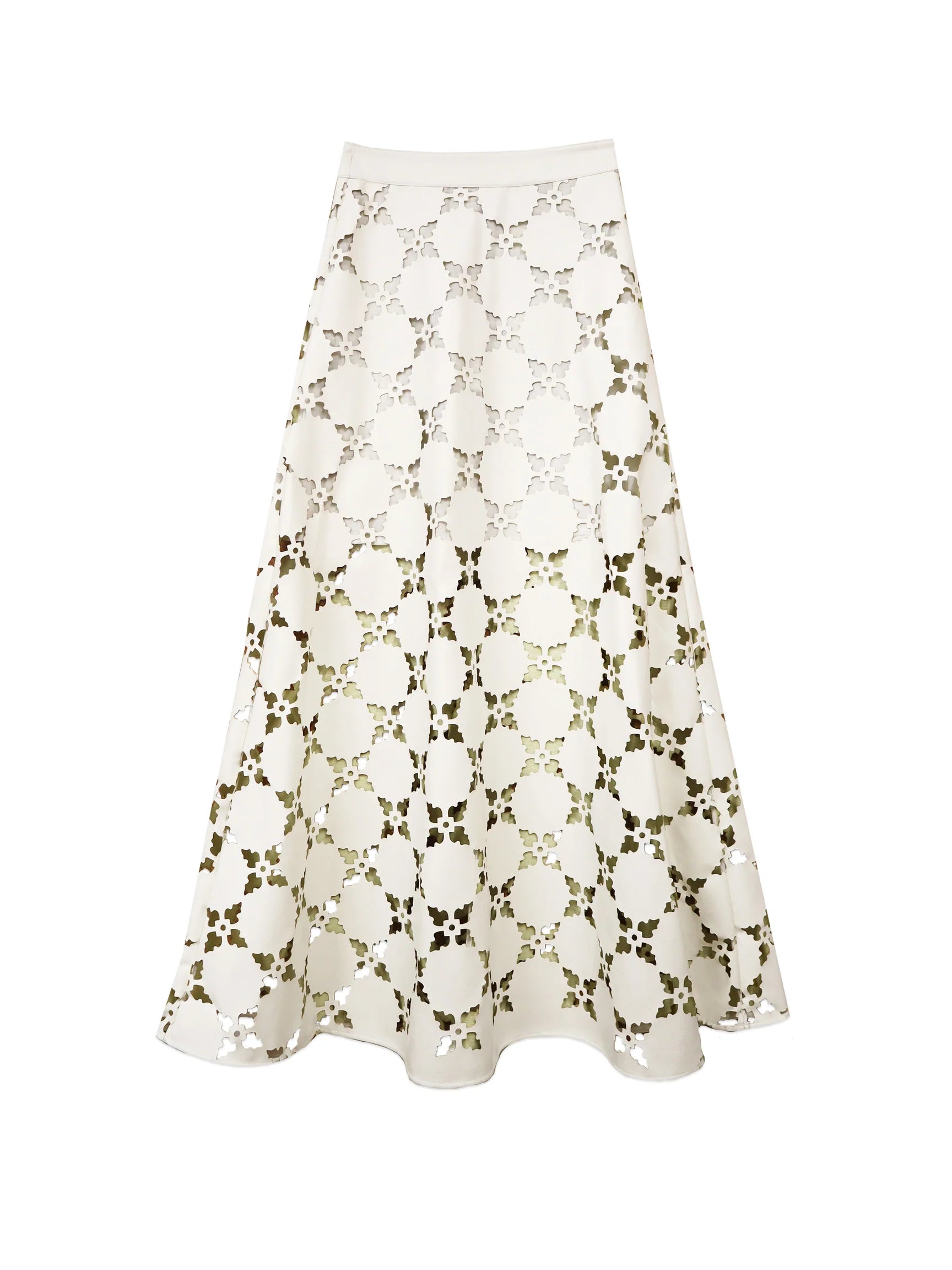 Floral patterned skirt on a white background
