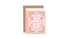 Greeting card with text 'You are book marked in my heart' on a white background