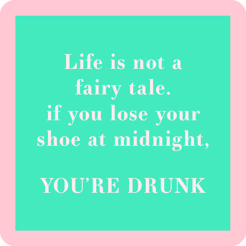 Teal square with white text and pink border