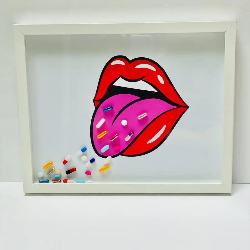 Pill Lips Wall Art