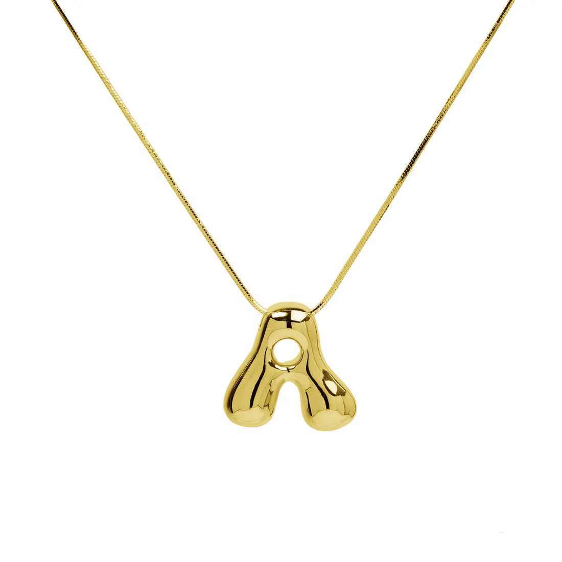 Waterdrop Initial Necklace