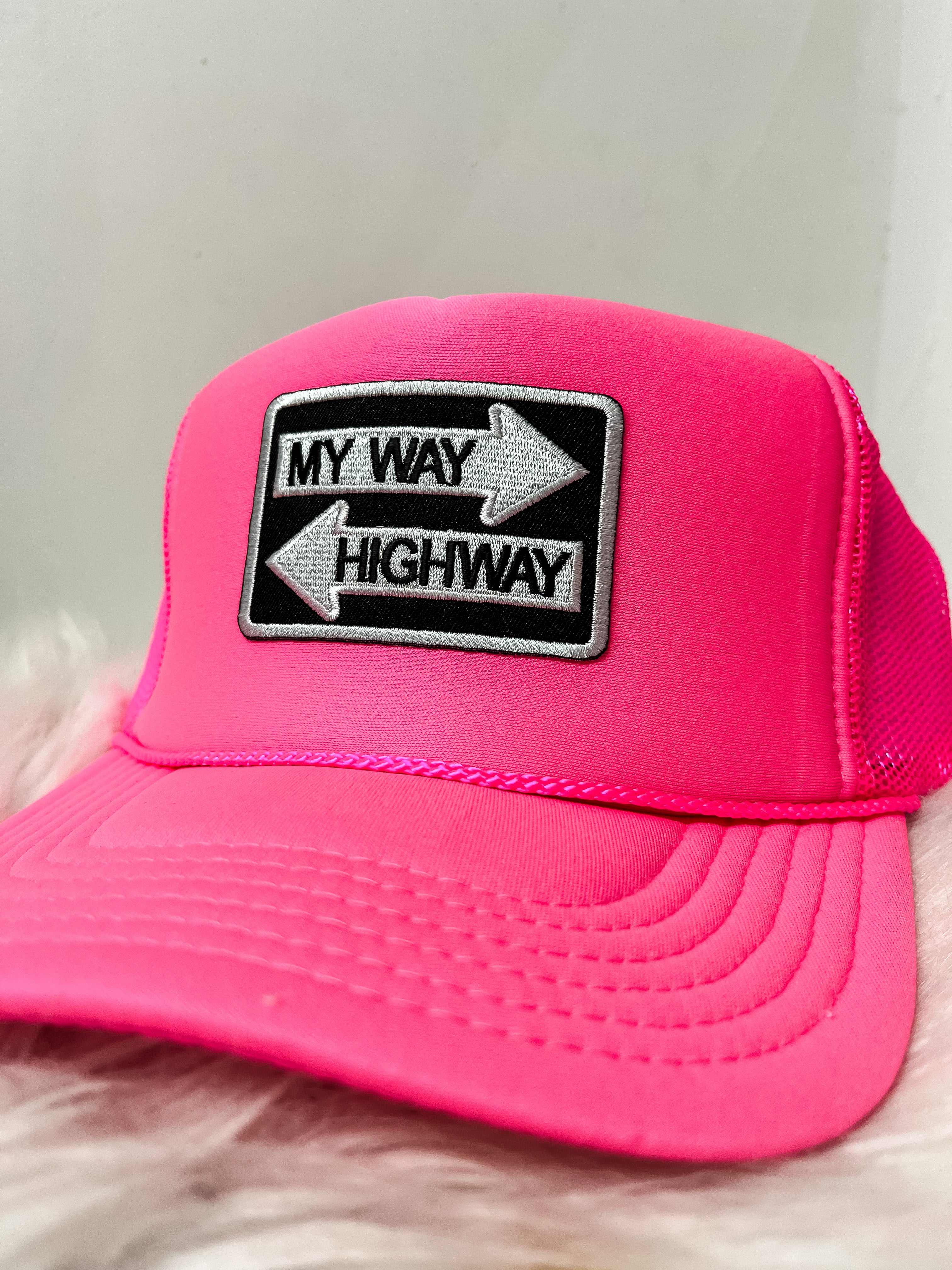 Hot Pink My Way / Highway Trucker Hat