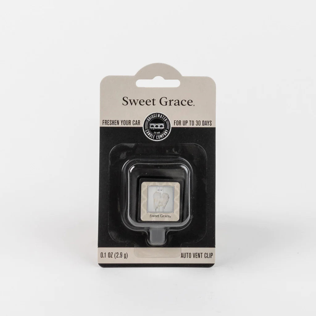 Sweet Grace car air freshener in packaging on a white background