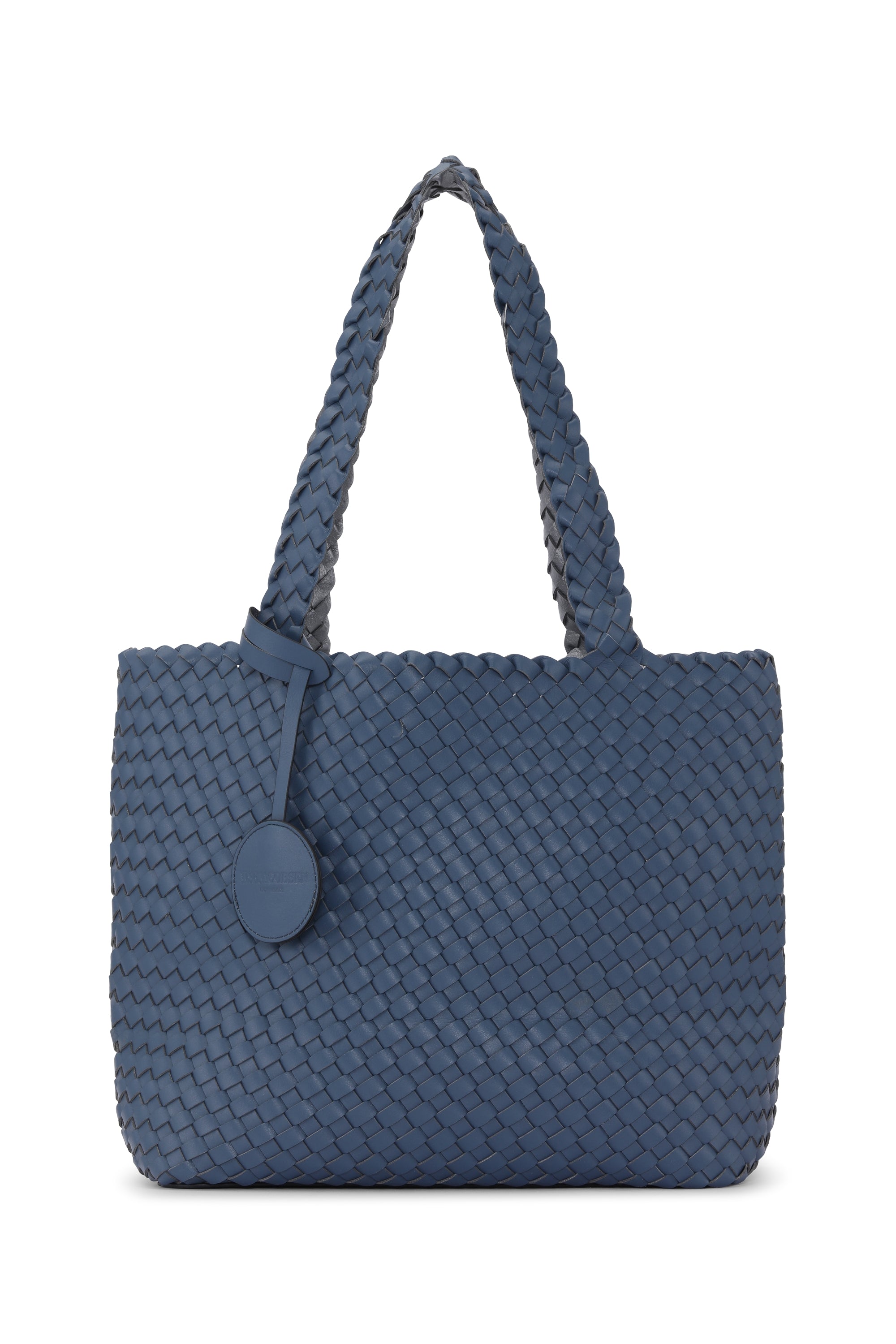 Ilse Jacobsen Woven Tote - Orion Blue/Silver