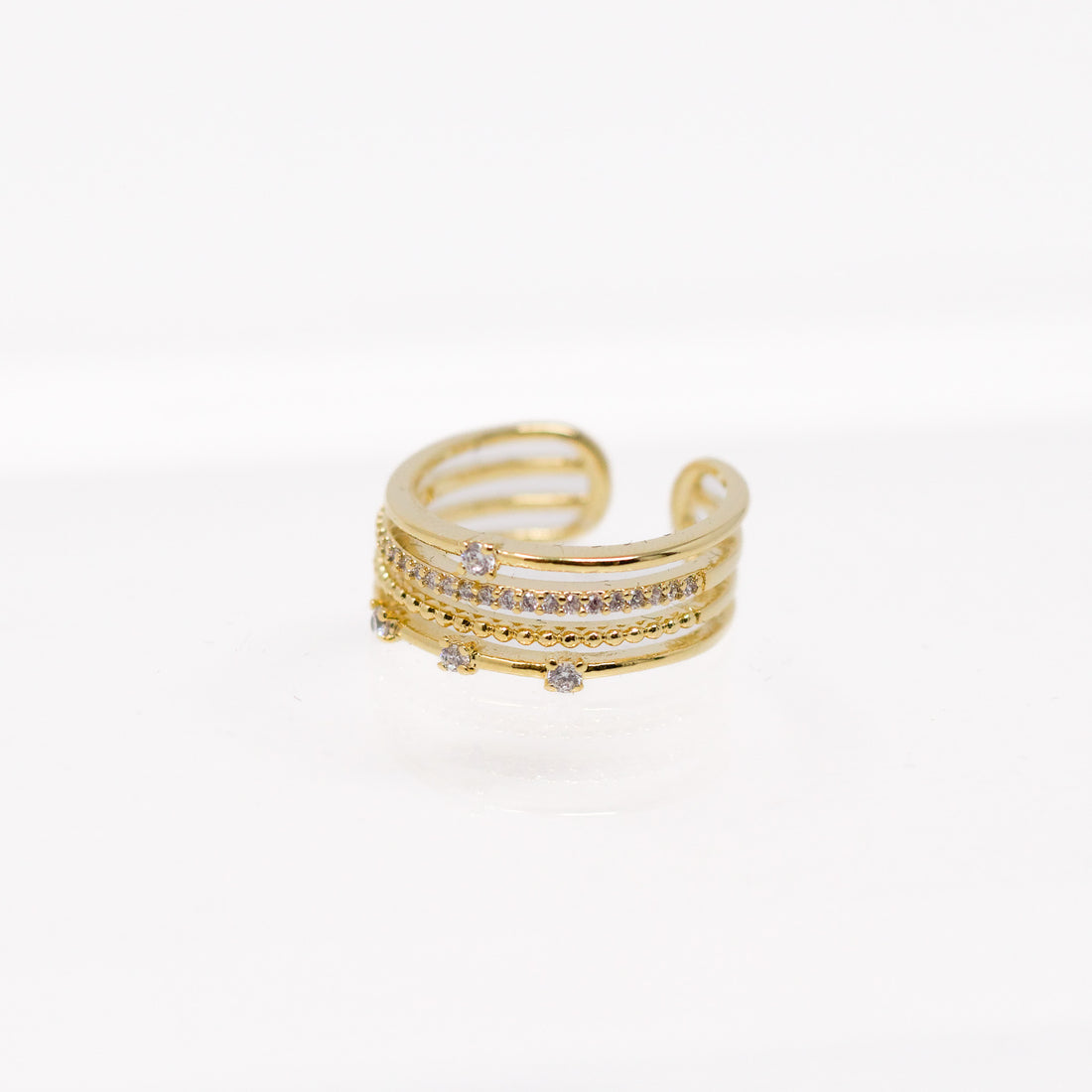 Gold Four Layer Ring